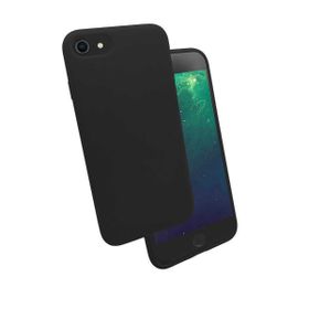 Teleplus Apple iPhone SE 2022 Silk Lansman Silikon Siyah Kılıf