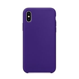 Teleplus Apple iPhone XS Max Plus Soft Touch Silikon Mor Kılıf
