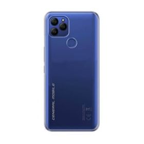 Teleplus General Mobile GM 21 Lüks Mat Silikon Mavi + Nano Ekran Koruyucu Kılıf