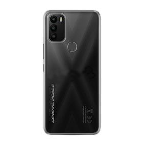 Teleplus General Mobile GM 21 Plus Kılıf Lüks Silikon Şeffaf + Nano Ekran Koruyucu Kılıf