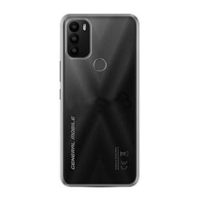 Teleplus General Mobile GM 21 Plus Kılıf Lüks Silikon Şeffaf + Nano Ekran Koruyucu Kılıf
