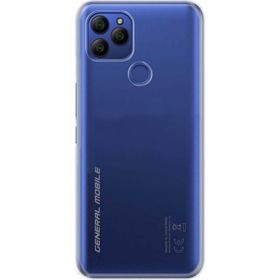 Teleplus General Mobile GM 21 Plus Kılıf Lüks Silikon Şeffaf + Nano Ekran Koruyucu Kılıf