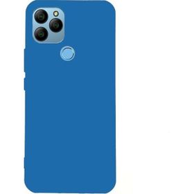 Teleplus General Mobile GM 21 Pro Biye Mat Silikon Mavi + Nano Ekran Koruyucu Kılıf