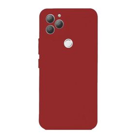 Teleplus General Mobile GM 22 Plus Kamera Korumalı Mat Silikon Kırmızı Kılıf