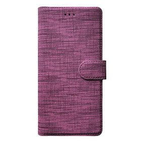 Teleplus General Mobile GM 22 Plus Kumaş Standlı Kartlıklı Cüzdan Mor Kılıf