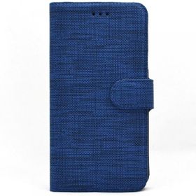 Teleplus General Mobile GM 22 Plus Kumaş Standlı Kartlıklı Cüzdan Mor Kılıf