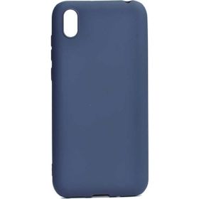 Teleplus Honor 8S Lüks Mat Lacivert Nano Ekran Koruyucu Silikon Cep Telefonu Kılıf