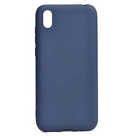 Teleplus Honor 8S Lüks Mat Lacivert Nano Ekran Koruyucu Silikon Cep Telefonu Kılıf