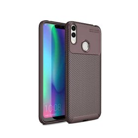 Teleplus Huawei Honor 8C Negro Karbon Kahverengi Silikon Kılıf