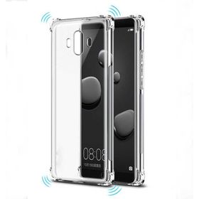 Teleplus Huawei Mate 10 Pro Darbe Koruma Şeffaf Silikon Kılıf ve Nano Ekran Koruyucu