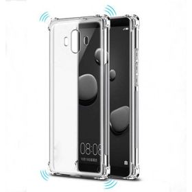 Teleplus Huawei Mate 10 Pro Darbe Koruma Şeffaf Silikon Kılıf ve Nano Ekran Koruyucu