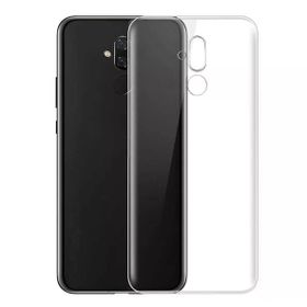 Teleplus Huawei Mate 20 Lite Silikon Şeffaf Tam Kapatan Cam Kılıf