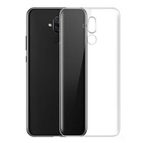 Teleplus Huawei Mate 20 Lite Silikon Şeffaf Tam Kapatan Cam Kılıf
