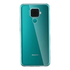 Teleplus Huawei Mate 30 Lite Lüks Korumalı Silikon Şeffaf Tam Kapatan Nano Ekran Koruyucu Cep Telefonu Kılıfı