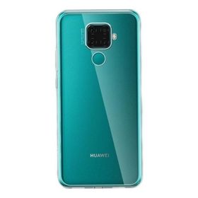 Teleplus Huawei Mate 30 Lite Lüks Korumalı Silikon Şeffaf Tam Kapatan Nano Ekran Koruyucu Cep Telefonu Kılıfı