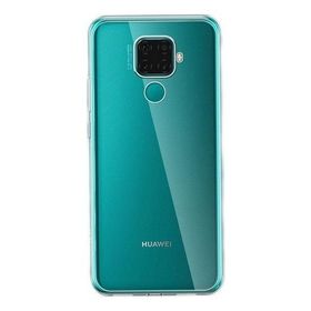 Teleplus Huawei Mate 30 Lite Lüks Korumalı Silikon Şeffaf Tam Kapatan Nano Ekran Koruyucu Cep Telefonu Kılıfı