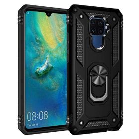 Teleplus Huawei Mate 30 Lite Vega Yüzüklü Tank Kapak Lacivert Nano Ekran Koruyucu Cep Telefonu Kılıfı