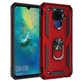 Teleplus Huawei Mate 30 Lite Vega Yüzüklü Tank Kapak Lacivert Nano Ekran Koruyucu Cep Telefonu Kılıfı