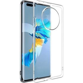 Teleplus Huawei Mate 40 Pro Şeffaf Lüks Korumalı Silikon Kılıf + Tam Kapatan Ekran Koruyucu + Kamera Koruyucu