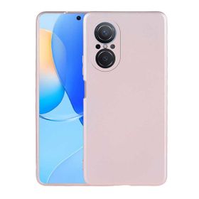 Teleplus Huawei Nova 9 SE Kamera Korumalı Mat Premier Silikon Nano Ekran Koruyucu + Kırmızı Kılıf