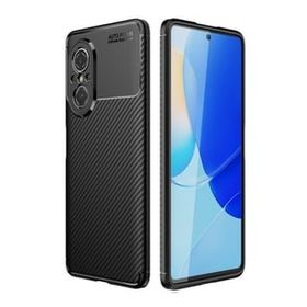 Teleplus Huawei Nova 9 SE Kamera Korumalı Negro Karbon Silikon Lacivert Kılıf