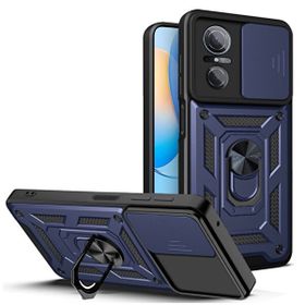 Teleplus Huawei Nova 9 SE Kamera Korumalı Yüzüklü Tank Pars Silikon Lacivert Kılıf