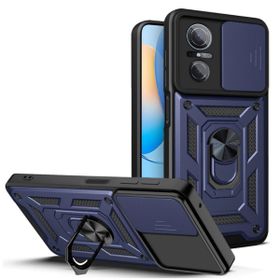 Teleplus Huawei Nova 9 SE Kamera Korumalı Yüzüklü Tank Pars Silikon Lacivert Kılıf