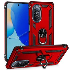 Teleplus Huawei Nova 9 SE Vega Yüzüklü Tank Kapak Kırmızı Kılıf