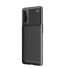 Teleplus Huawei P Smart 2021 Negro Karbon Lacivert Nano Ekran Koruyucu Silikon Cep Telefonu Kılıf