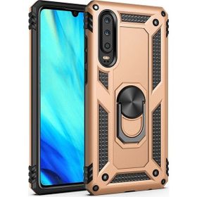 Teleplus Huawei P Smart Pro Gold Vega Yüzüklü Tank Kapak Kılıf