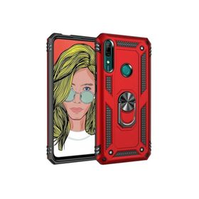 Teleplus Huawei P Smart Pro Siyah Vega Yüzüklü Tank Kapak Kılıf+Nano Ekran Koruyucu