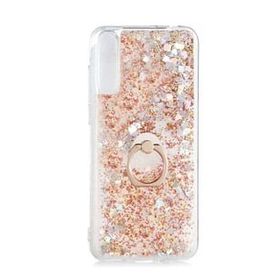Teleplus Huawei P Smart S Milce Yüzüklü Sulu Mor Silikon Cep Telefonu Kılıf