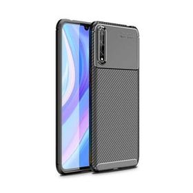Teleplus Huawei P Smart S Negro Karbon Siyah Nano Ekran Koruyucu Silikon Cep Telefonu Kılıf