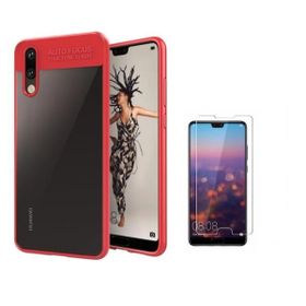 Teleplus Huawei P20 Kamera Koruma Silikon Kılıf Siyah ve Nano Ekran Koruyucu