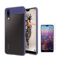 Teleplus Huawei P20 Kamera Koruma Silikon Kılıf Siyah ve Nano Ekran Koruyucu