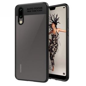 Teleplus Huawei P20 Kamera Koruma Silikon Siyah Kılıf