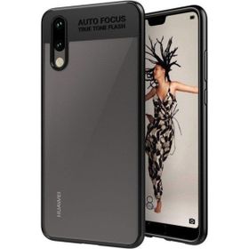 Teleplus Huawei P20 Kamera Koruma Silikon Siyah Kılıf