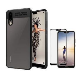 Teleplus Huawei P20 Kırmızı Kamera Koruma Silikon Tam Kapatan Cam Kılıf