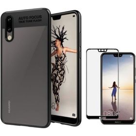 Teleplus Huawei P20 Kırmızı Kamera Koruma Silikon Tam Kapatan Cam Kılıf