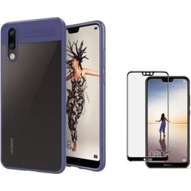 Teleplus Huawei P20 Kırmızı Kamera Koruma Silikon Tam Kapatan Cam Kılıf
