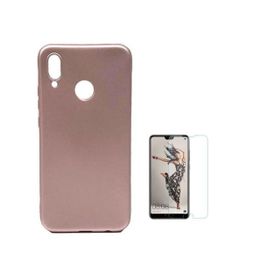 Teleplus Huawei P20 Lite Soft Lüks Silikon Rose Gold Kılıf