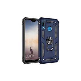 Teleplus Huawei P20 Lite Vega Yüzüklü Tank Kapak Lacivert Kılıf