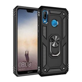 Teleplus Huawei P20 Lite Vega Yüzüklü Tank Kapak Lacivert Kılıf