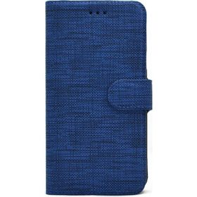 Teleplus Huawei P30 Lacivert Kumaş Spor Standlı Cüzdan Kılıf