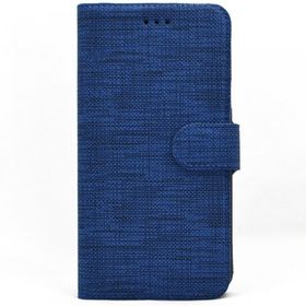 Teleplus Huawei P30 Lacivert Kumaş Spor Standlı Cüzdan Kılıf