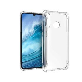 Teleplus Huawei P30 Lite Darbeye Dayanıklı Silikon Şeffaf Nano Ekran Koruyucu Cep Telefonu Kılıfı