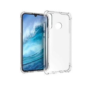 Teleplus Huawei P30 Lite Darbeye Dayanıklı Silikon Şeffaf Nano Ekran Koruyucu Cep Telefonu Kılıfı