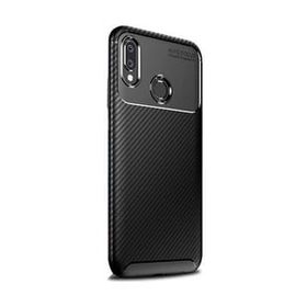 Teleplus Huawei P30 Lite Negro Karbon ve Silikonlu Siyah Nano Ekran Koruyucu Cep Telefonu Kılıfı