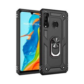 Teleplus Huawei P30 Lite Vega Yüzüklü Tank Kapak Kırmızı Nano Ekran Koruyucu Telefon Kılıf