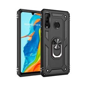 Teleplus Huawei P30 Lite Vega Yüzüklü Tank Kapak Kırmızı Nano Ekran Koruyucu Telefon Kılıf